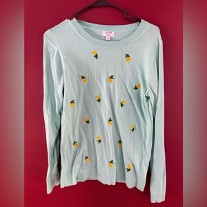 J Crew Factory Teddie sweater in lemon